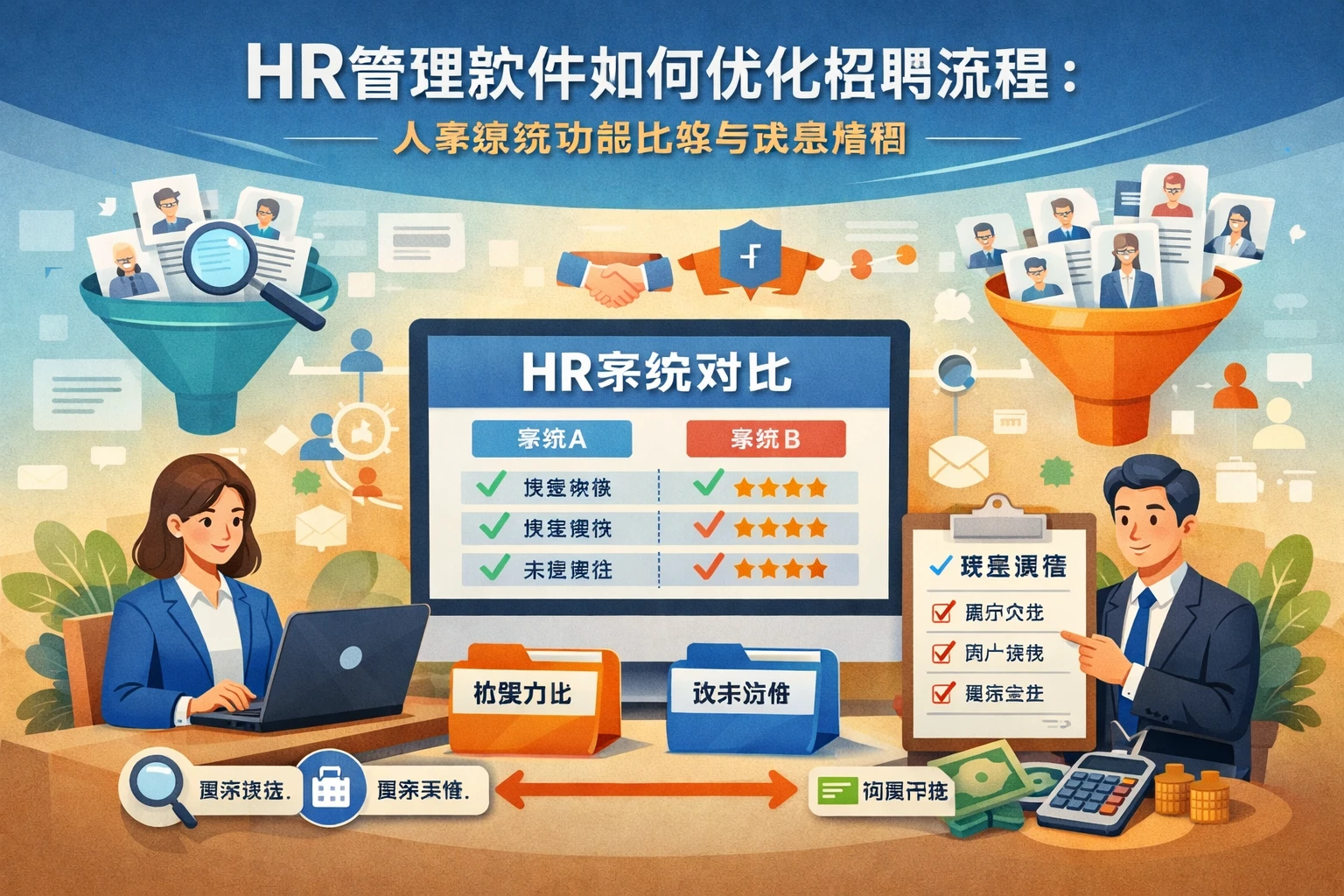 HR管理软件如何优化招聘流程:人事系统功能比较与选型指南