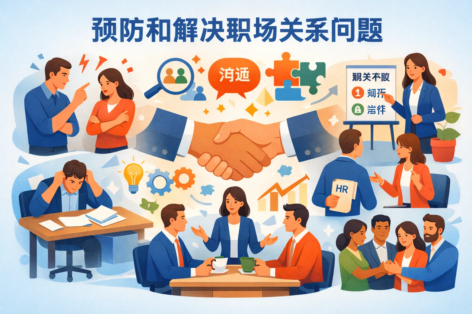 预防和解决职场关系问题