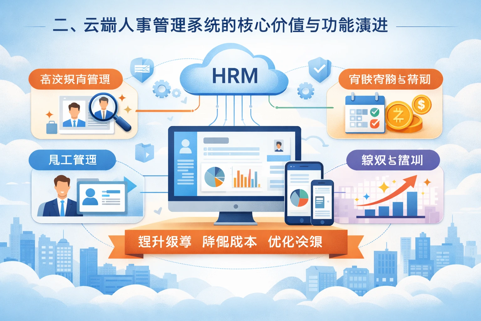 二、云端人事管理系统的核心价值与功能演进