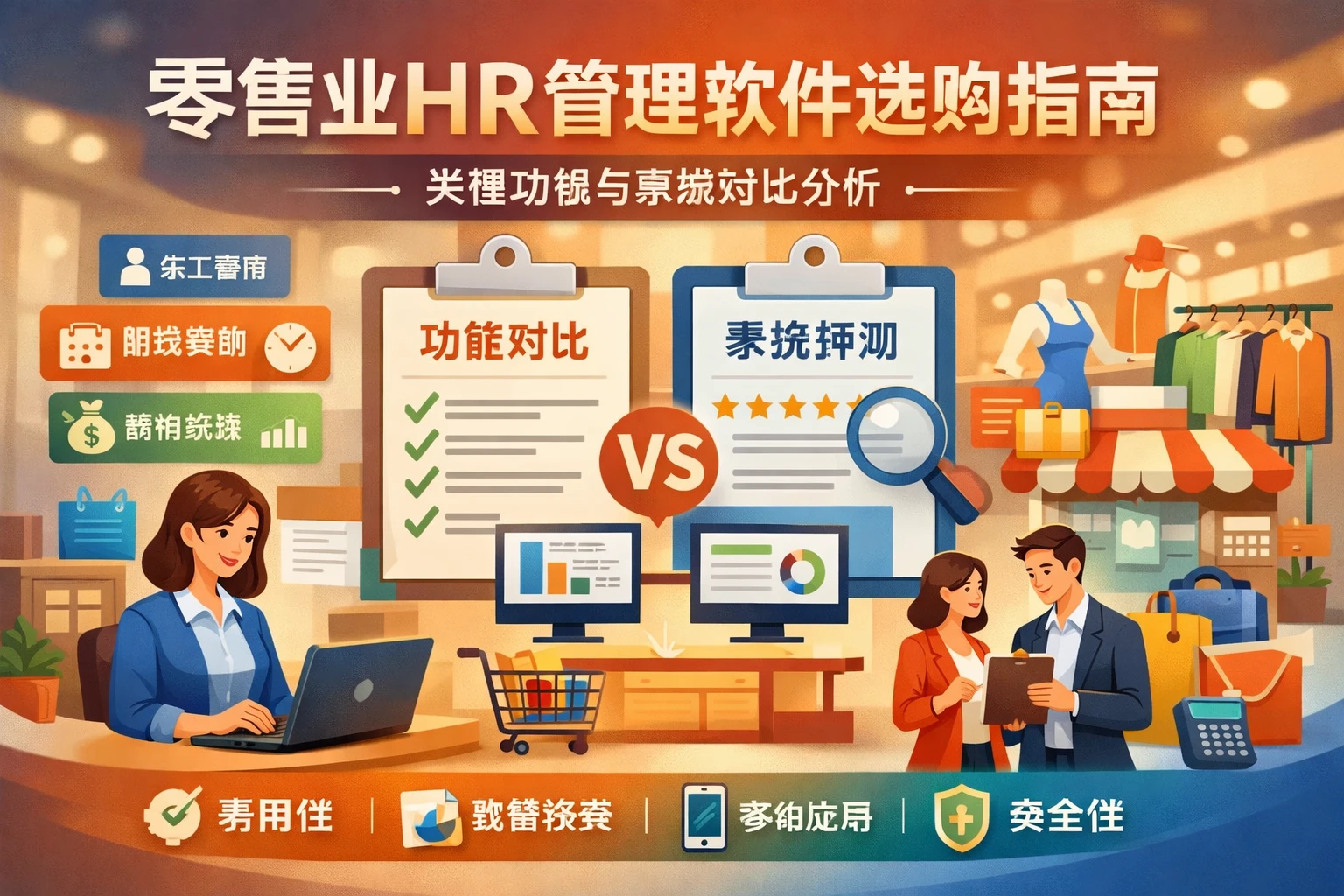 零售业HR管理软件选购指南：关键功能与系统对比分析