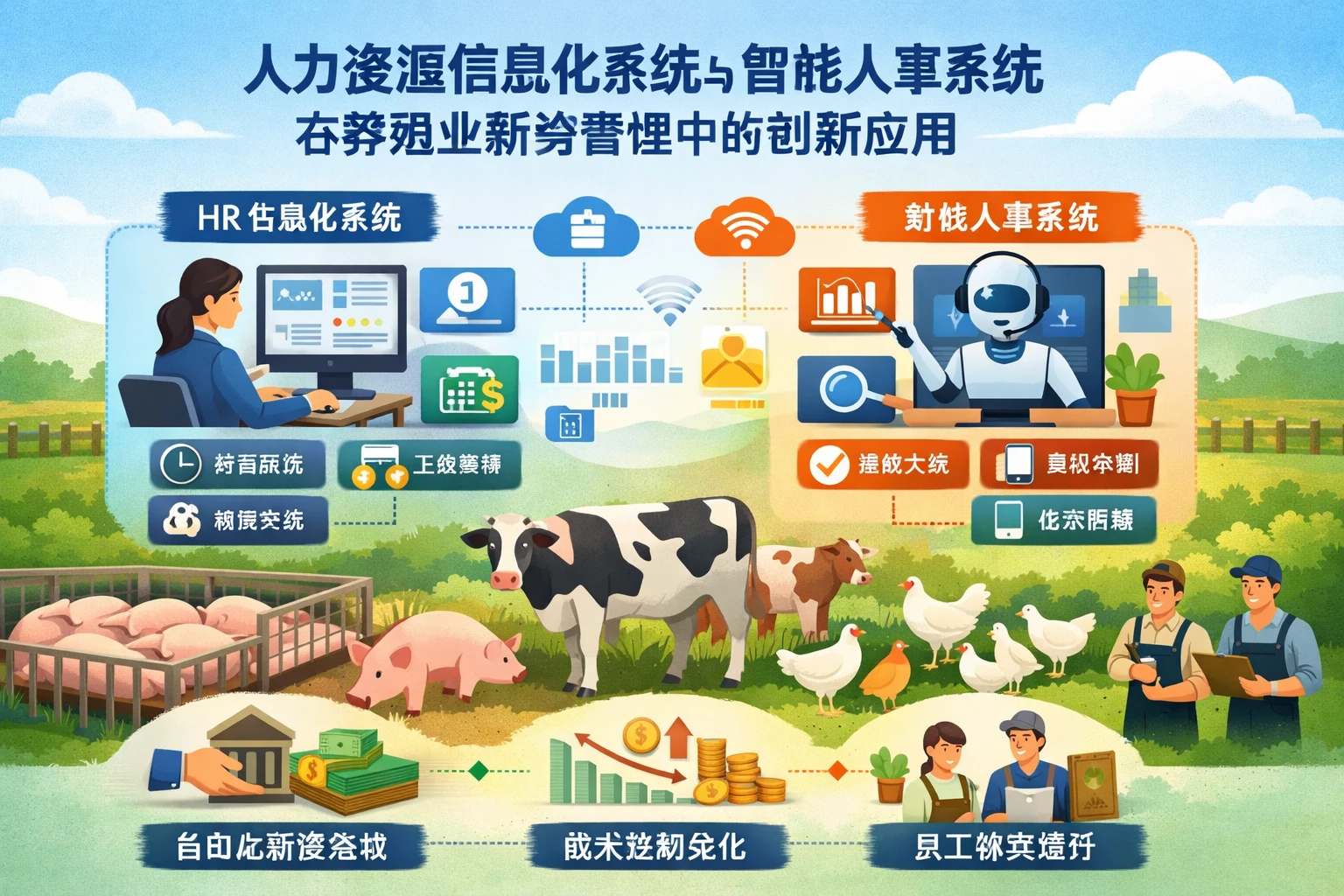 人力资源信息化系统与智能人事系统在养殖业薪资管理中的创新应用