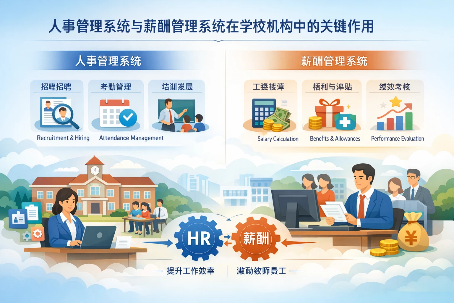 人事管理系统与薪酬管理系统在学校机构中的关键作用