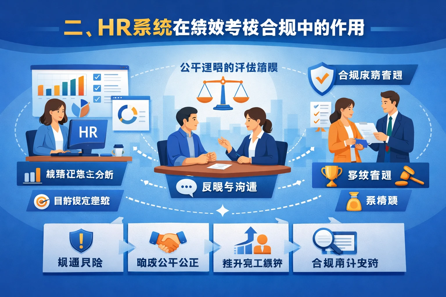 二、HR系统在绩效考核合规中的作用