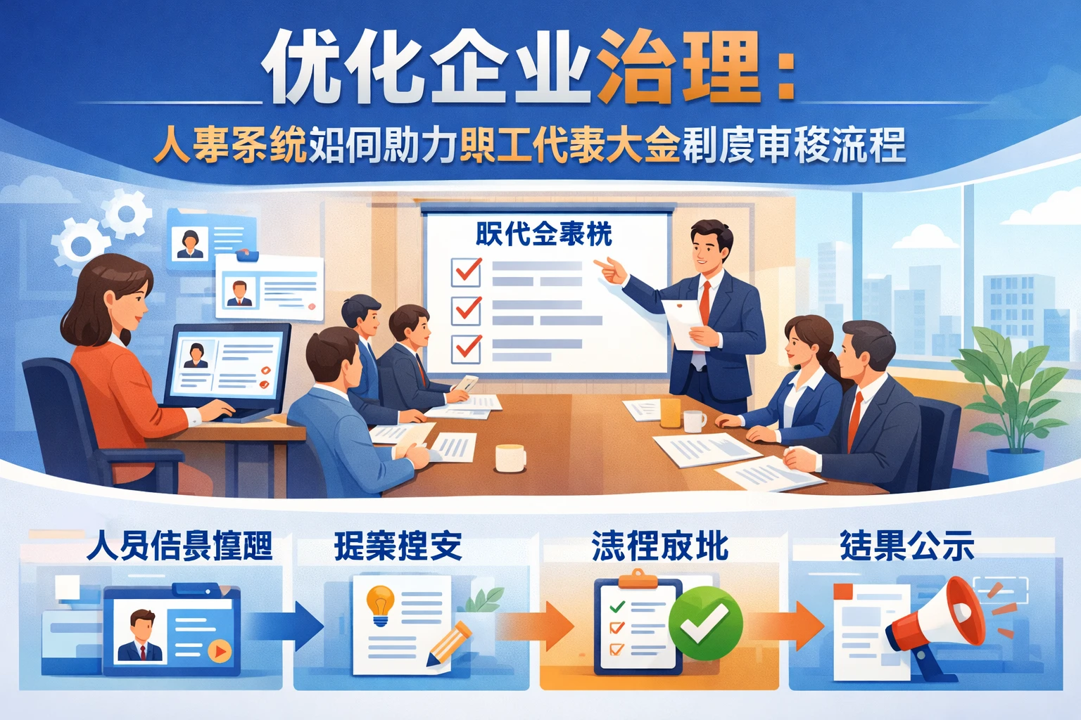 优化企业治理：人事系统如何助力职工代表大会制度审核流程