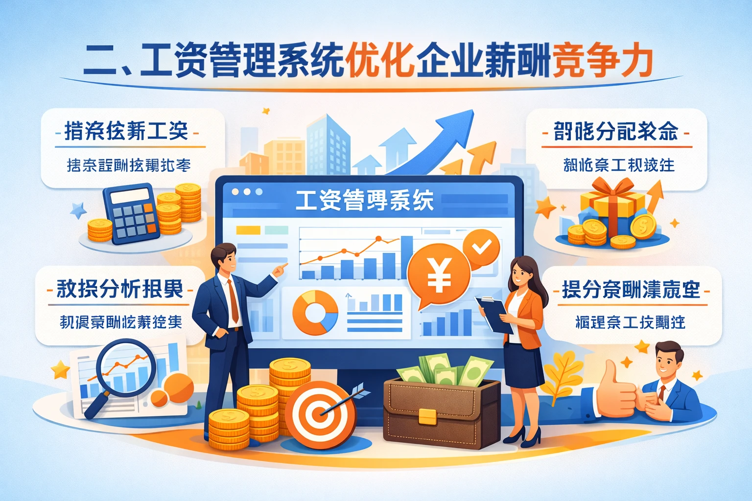二、工资管理系统优化企业薪酬竞争力