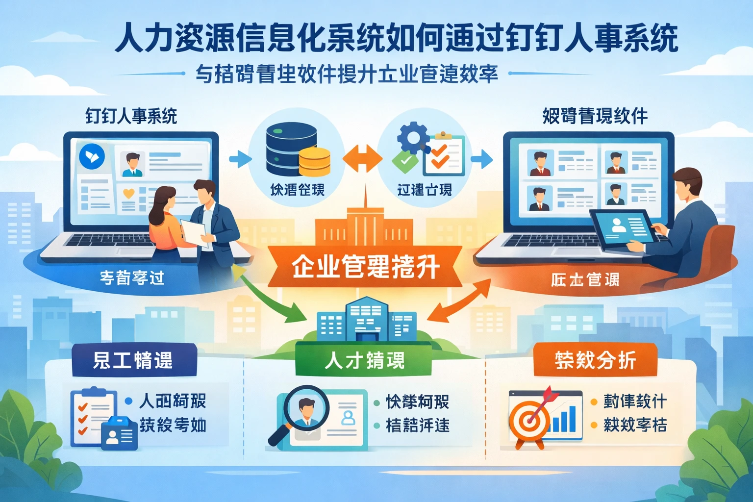 人力资源信息化系统如何通过钉钉人事系统与招聘管理软件提升企业管理效率
