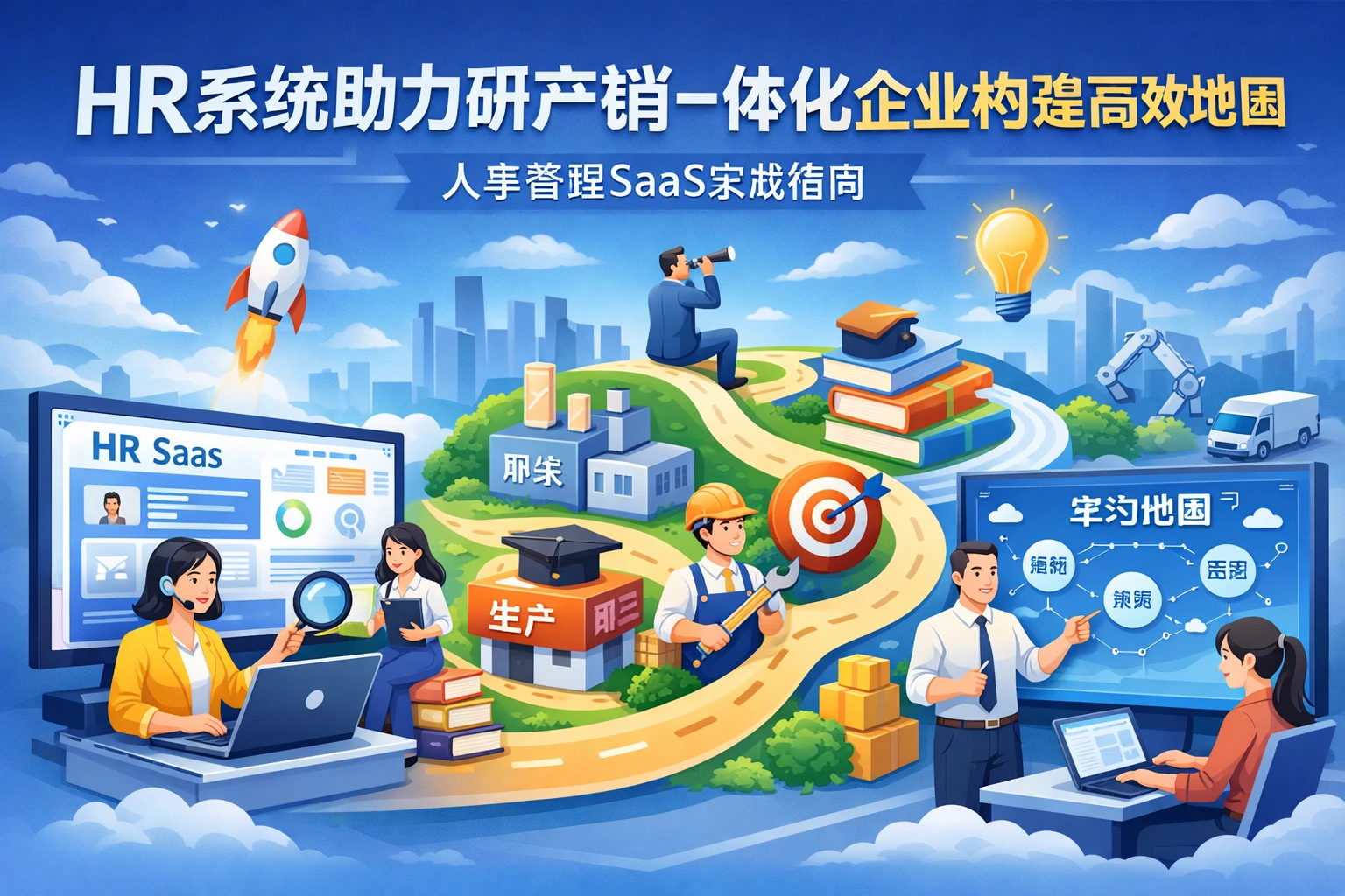 HR系统助力研产销一体化企业构建高效学习地图 - 人事管理SaaS实战指南