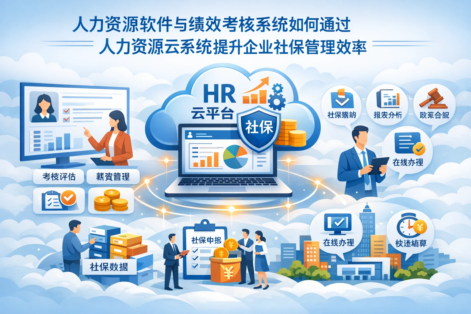 人力资源软件与绩效考核系统如何通过人力资源云系统提升企业社保管理效率