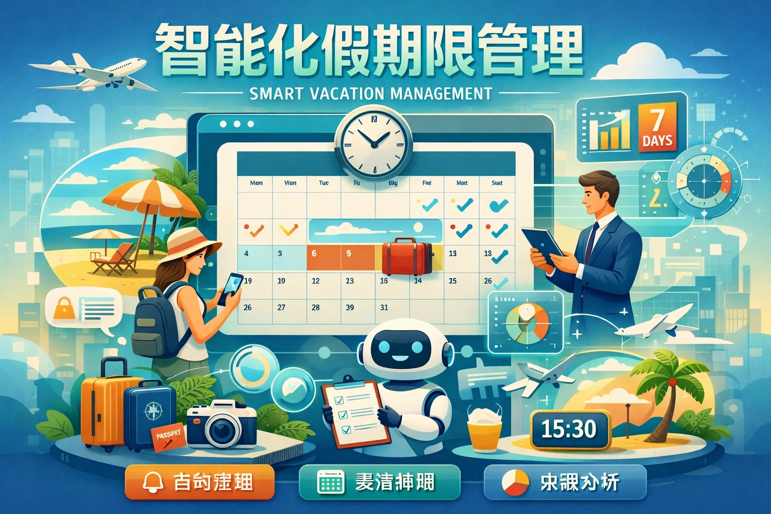 智能化假期期限管理