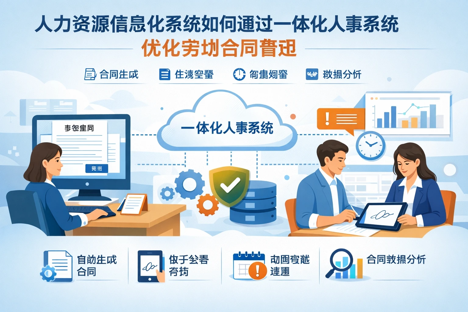 人力资源信息化系统如何通过一体化人事系统优化劳动合同管理