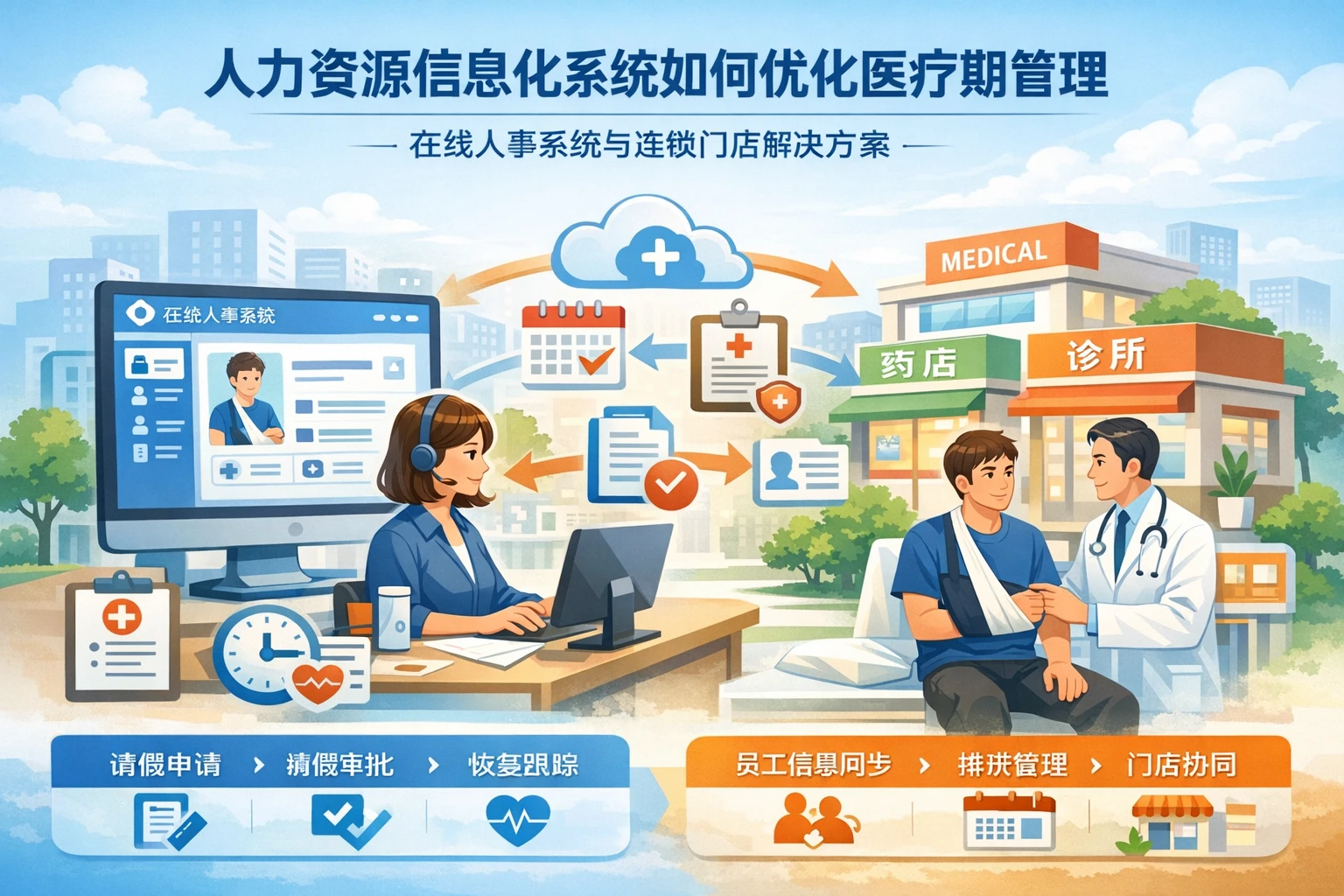 人力资源信息化系统如何优化医疗期管理：在线人事系统与连锁门店解决方案