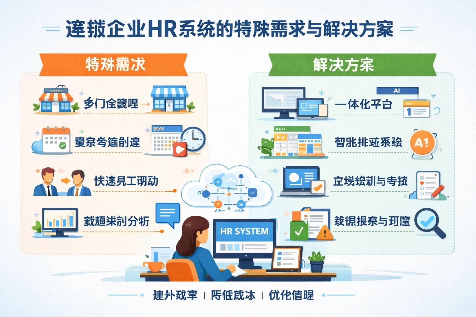 连锁企业HR系统的特殊需求与解决方案