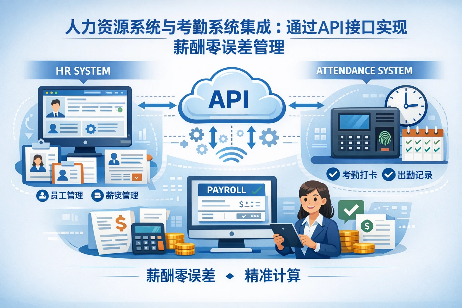 人力资源系统与考勤系统集成：通过API接口实现薪酬零误差管理