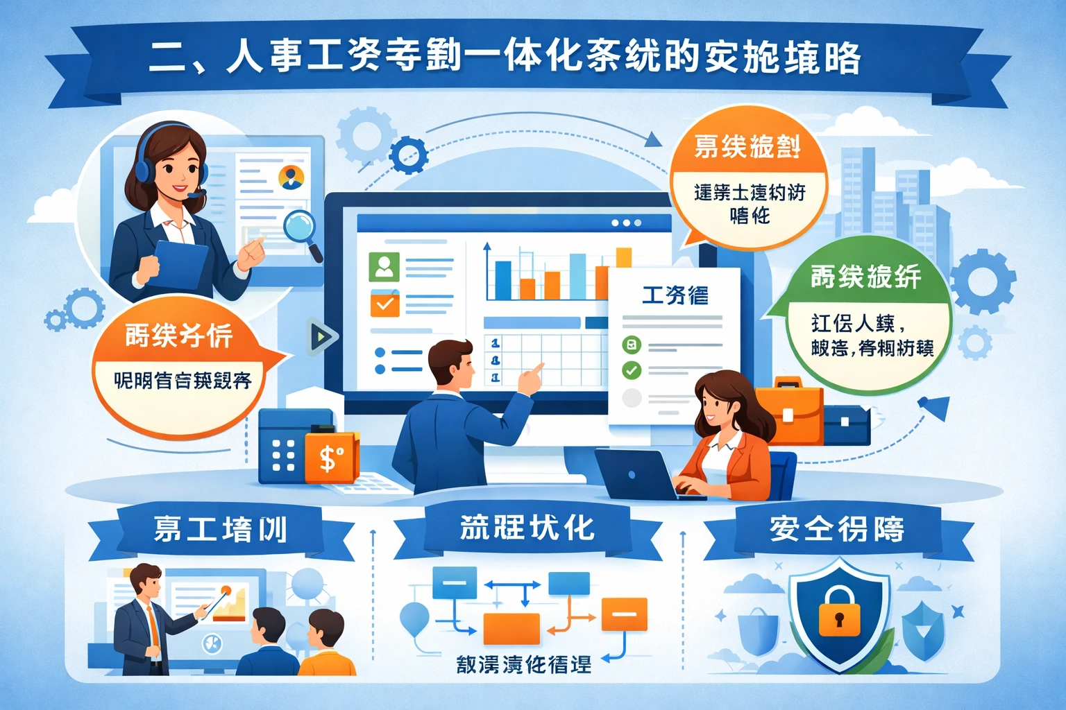 二、人事工资考勤一体化系统的实施策略