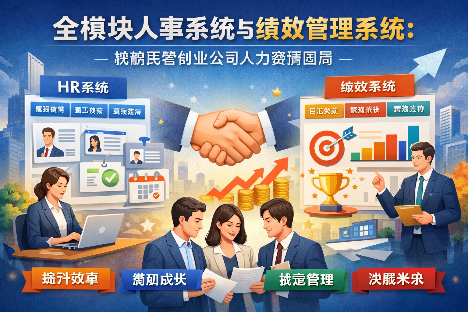 全模块人事系统与绩效管理系统：破解民营创业公司人力资源困局