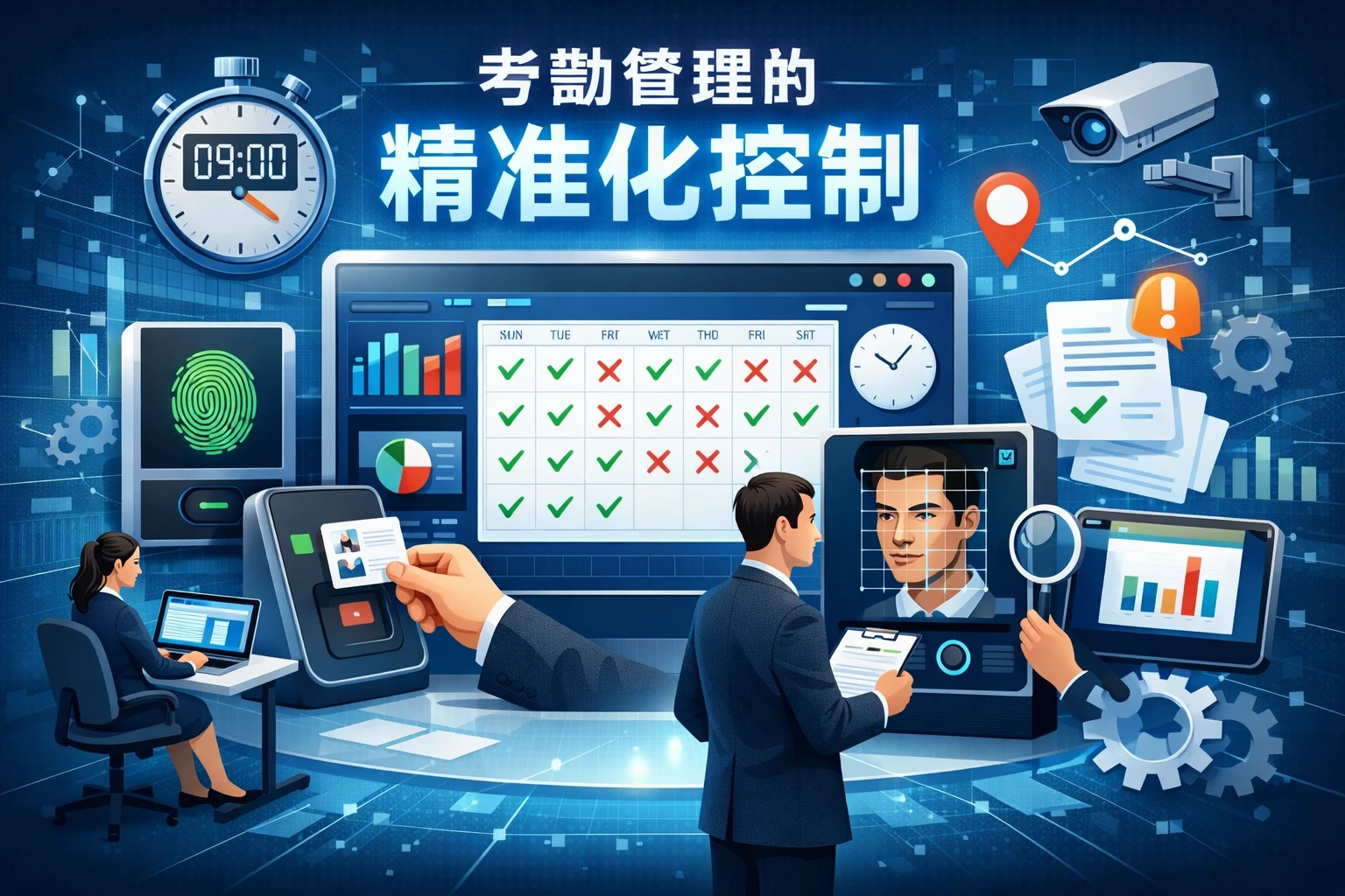 考勤管理的精准化控制