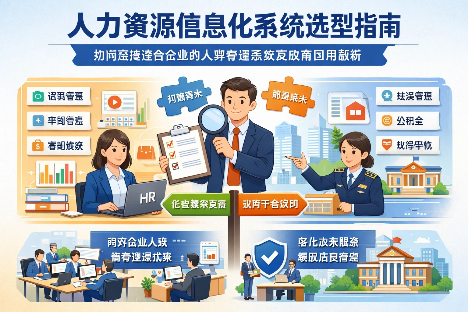 人力资源信息化系统选型指南：如何选择适合企业的人事管理系统及政府应用解析