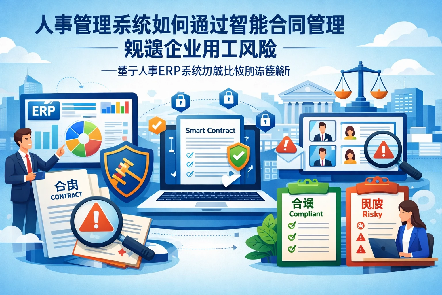 人事管理系统如何通过智能合同管理规避企业用工风险——基于人事ERP系统功能比较的深度解析
