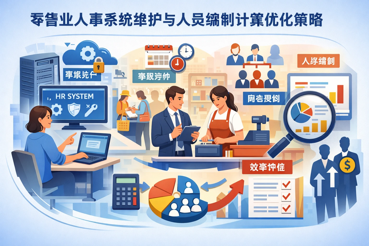 零售业人事系统维护与人员编制计算优化策略