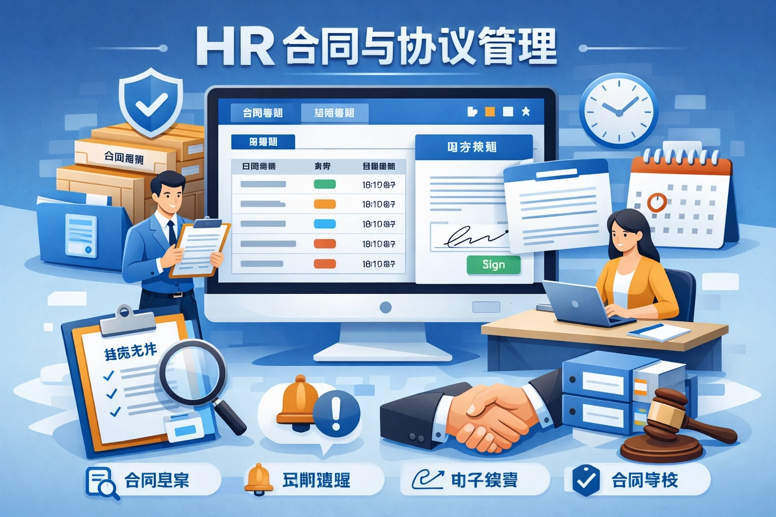 HR管理软件中的合同与协议管理功能