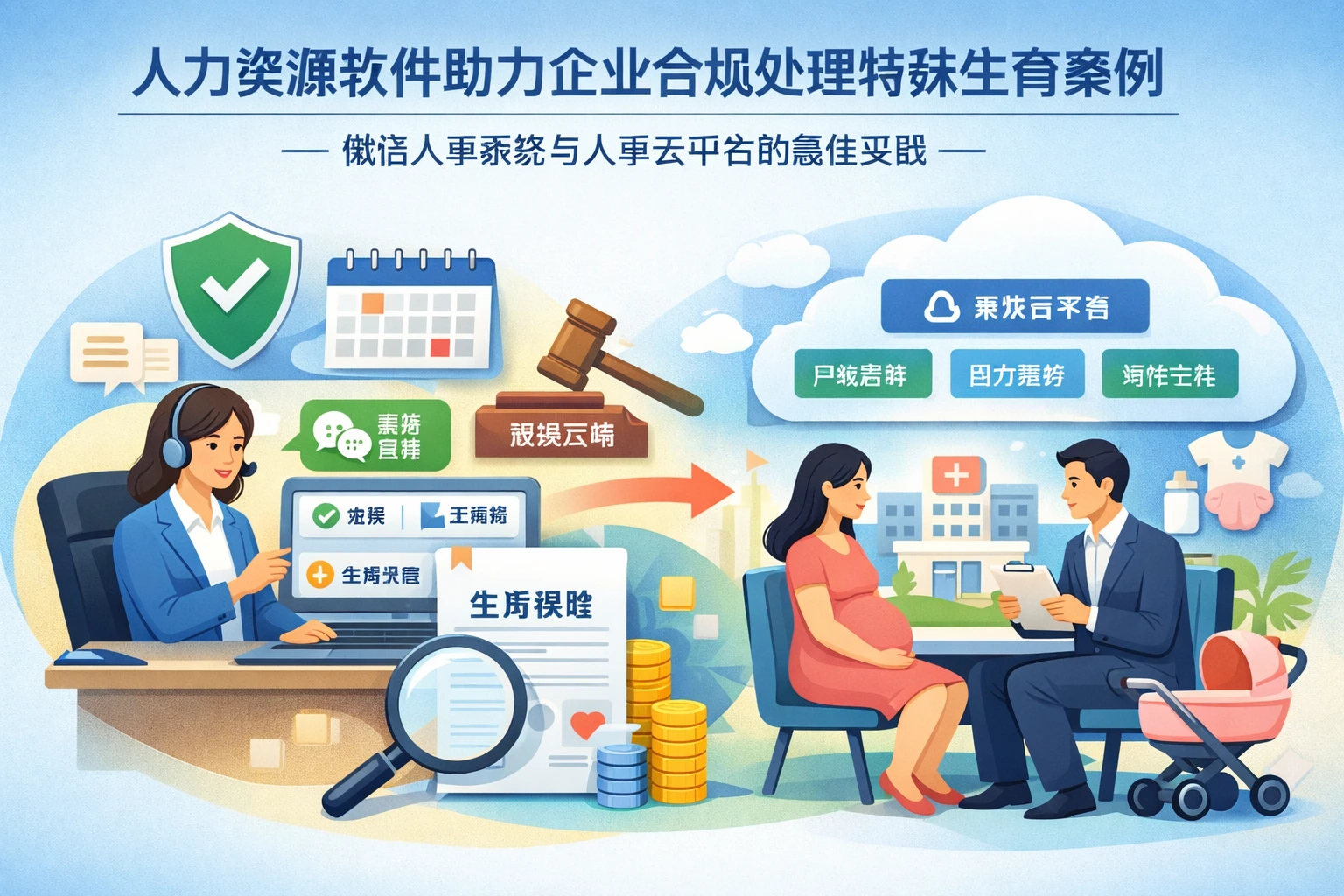 人力资源软件助力企业合规处理特殊生育案例：微信人事系统与人事云平台的最佳实践