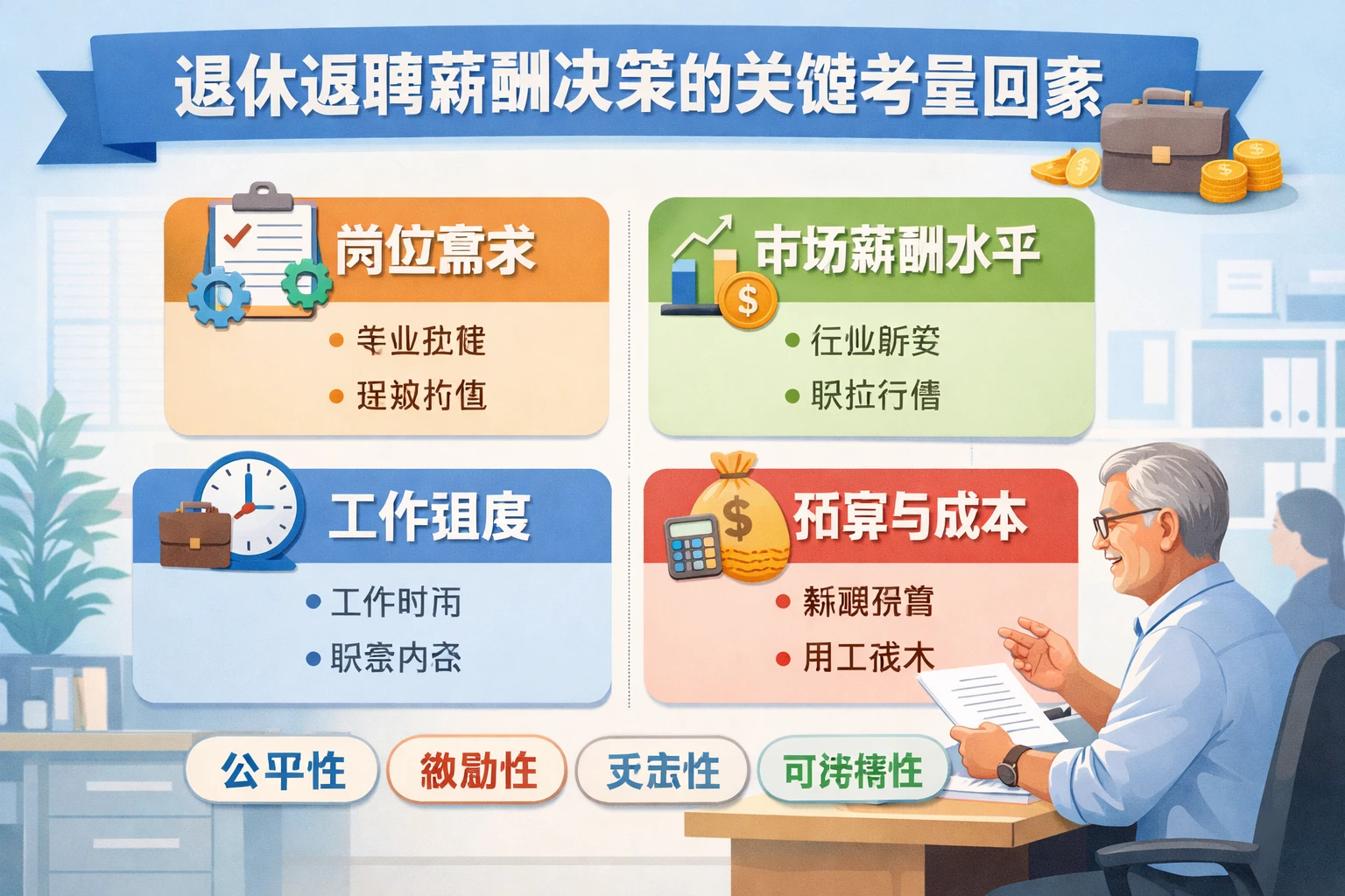 退休返聘薪酬决策的关键考量因素