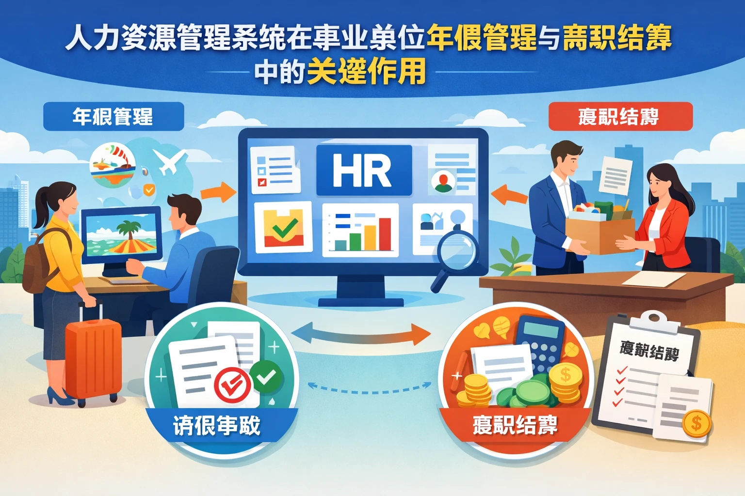 人力资源管理系统在事业单位年假管理与离职结算中的关键作用