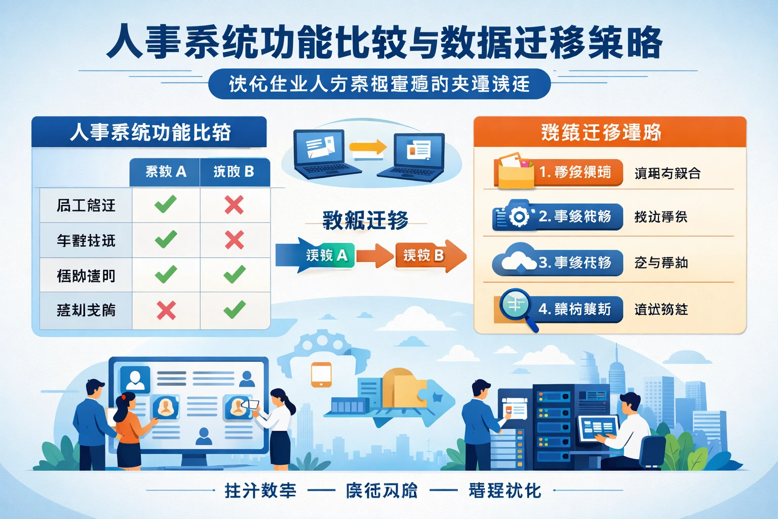 人事系统功能比较与数据迁移策略:优化企业人力资源管理的关键路径