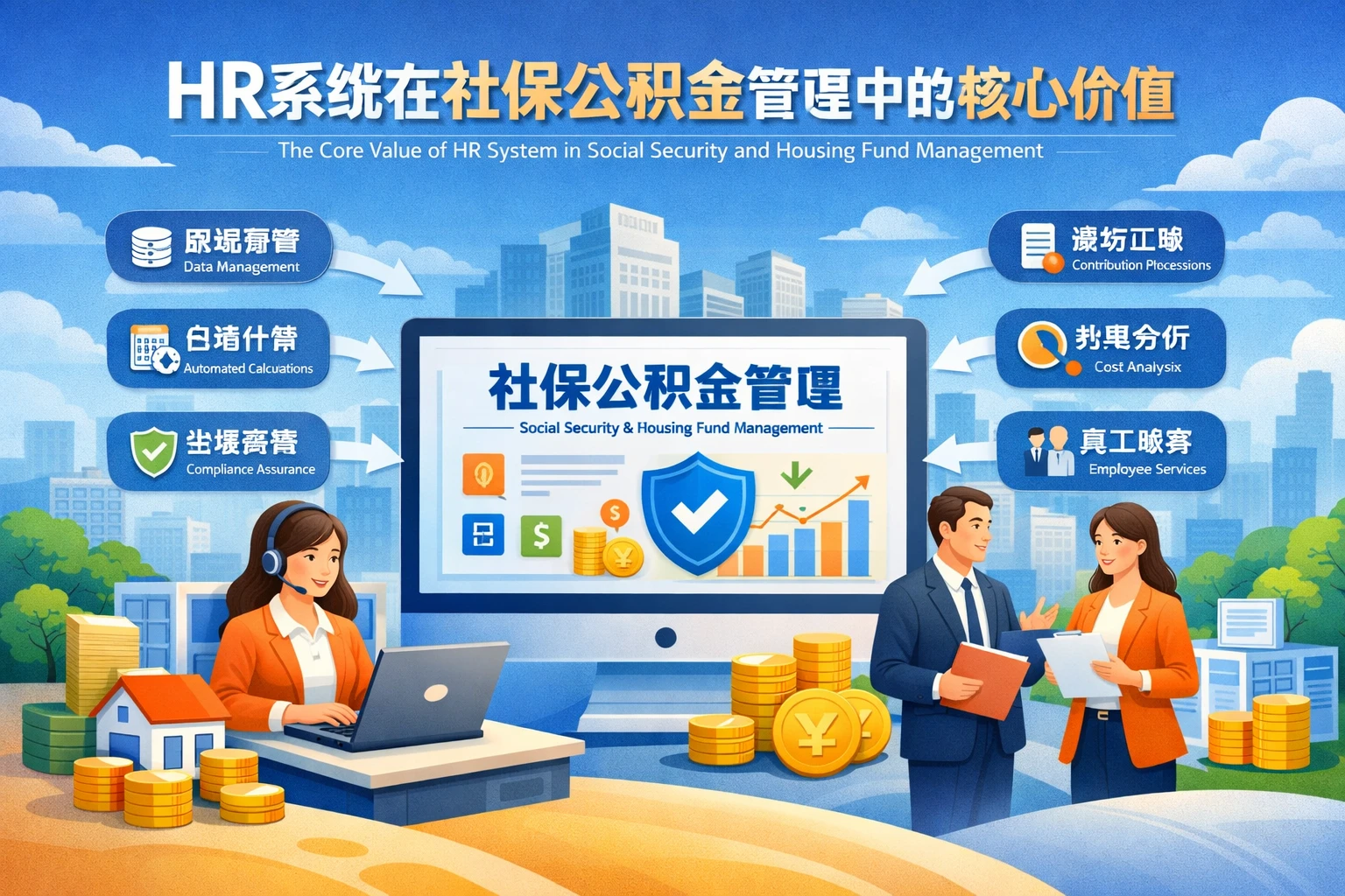HR系统在社保公积金管理中的核心价值