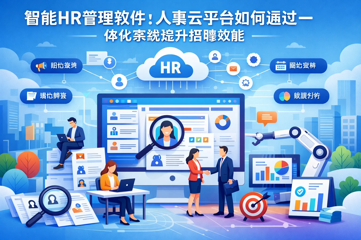 智能HR管理软件：人事云平台如何通过一体化系统提升招聘效能