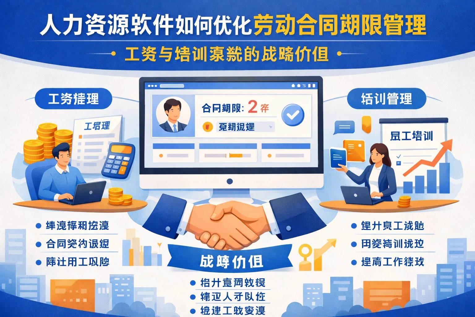 人力资源软件如何优化劳动合同期限管理:工资与培训系统的战略价值