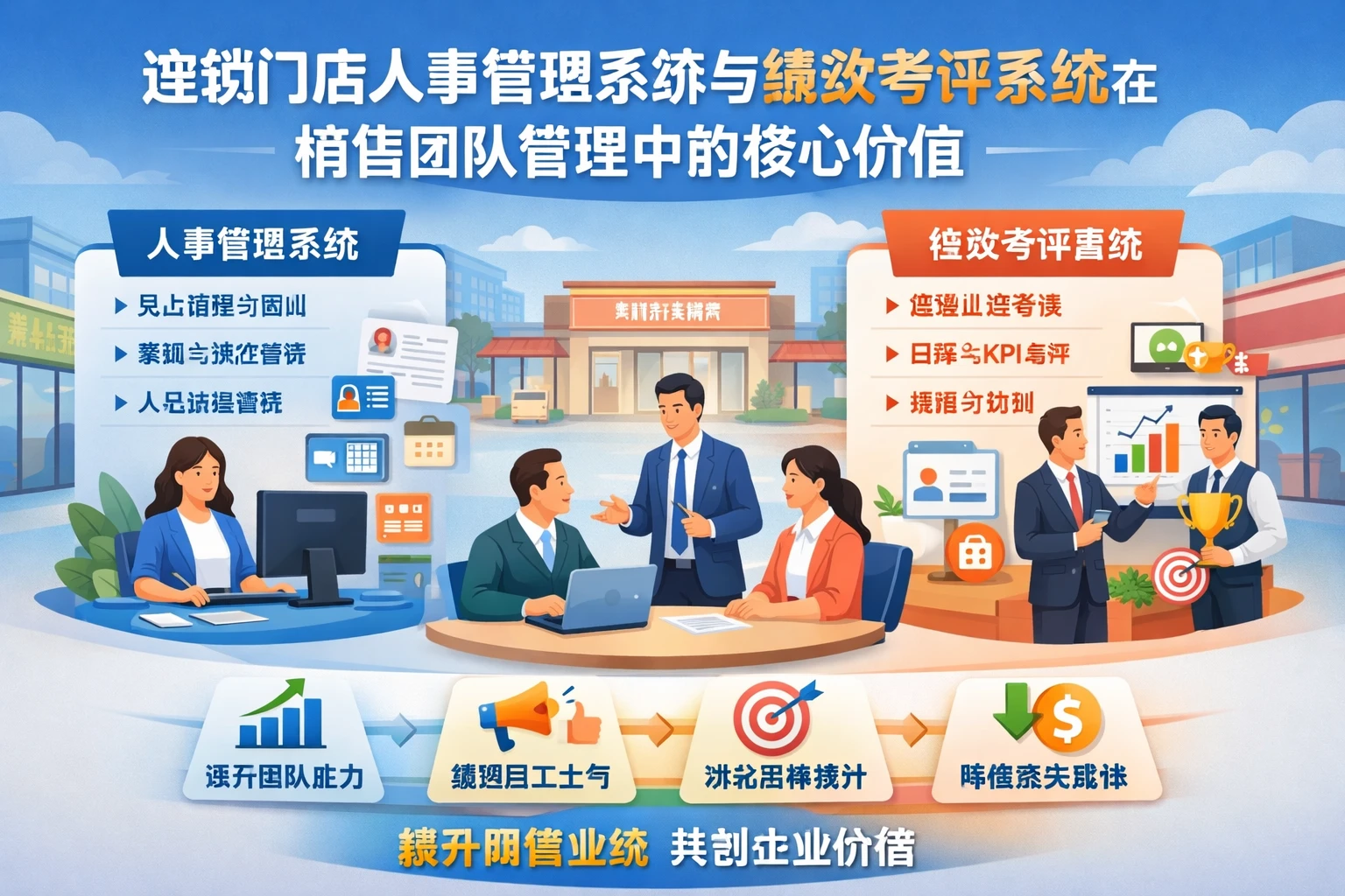 连锁门店人事管理系统与绩效考评系统在销售团队管理中的核心价值