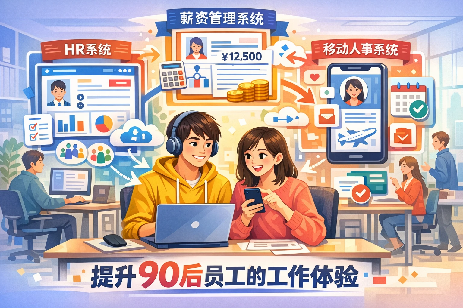 如何通过HR系统、薪资管理系统和移动人事系统提升90后员工的工作体验