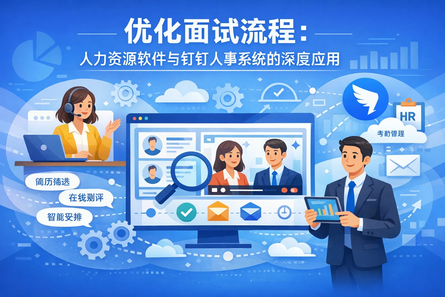 优化面试流程：人力资源软件与钉钉人事系统的深度应用