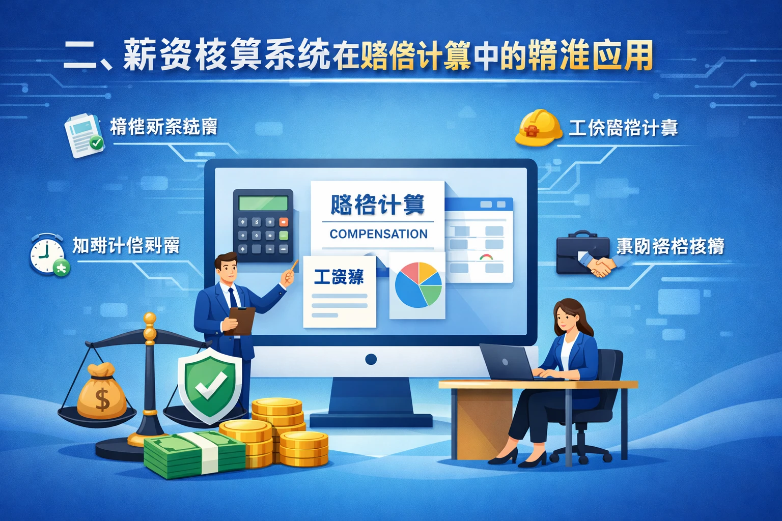 二、薪资核算系统在赔偿计算中的精准应用