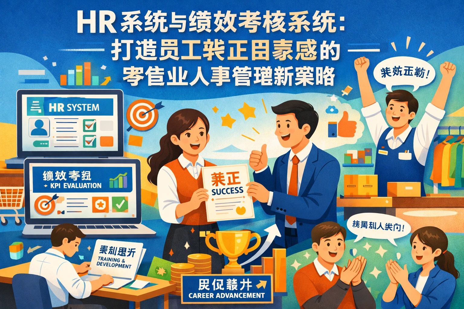 HR系统与绩效考核系统：打造员工转正自豪感的零售业人事管理新策略