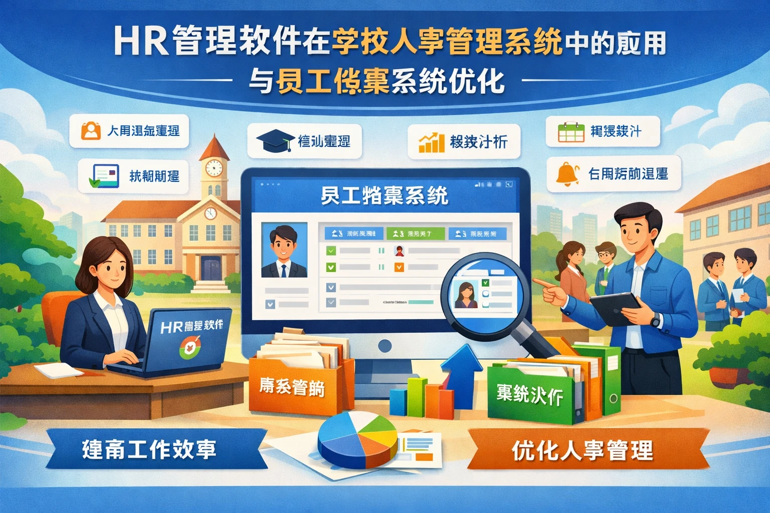 HR管理软件在学校人事管理系统中的应用与员工档案系统优化