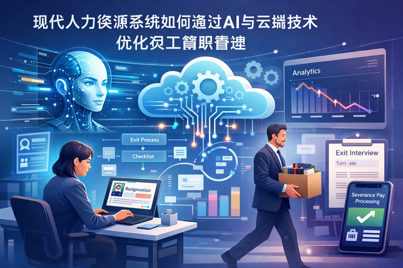 现代人力资源系统如何通过AI与云端技术优化员工离职管理