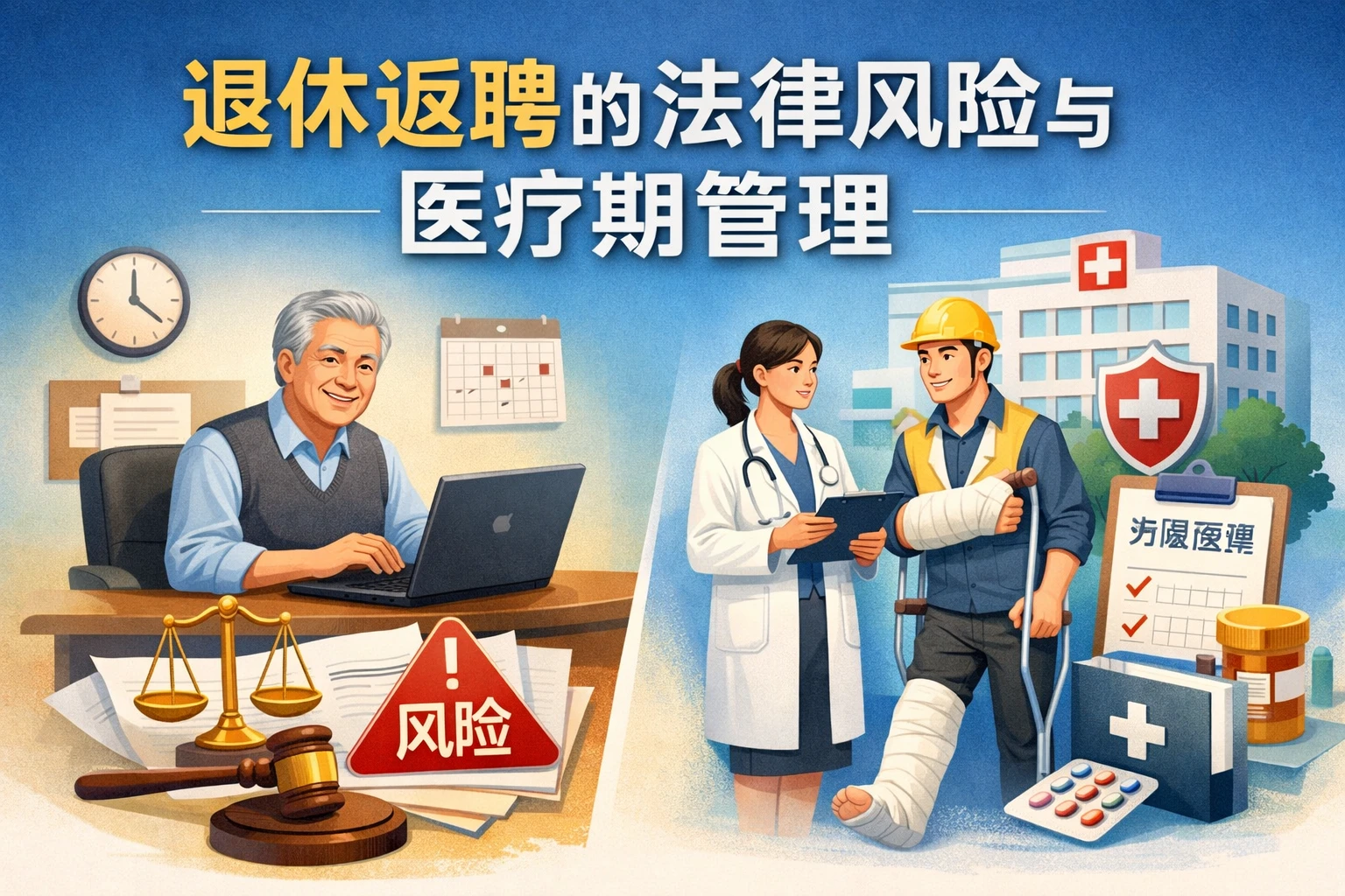 退休返聘的法律风险与医疗期管理
