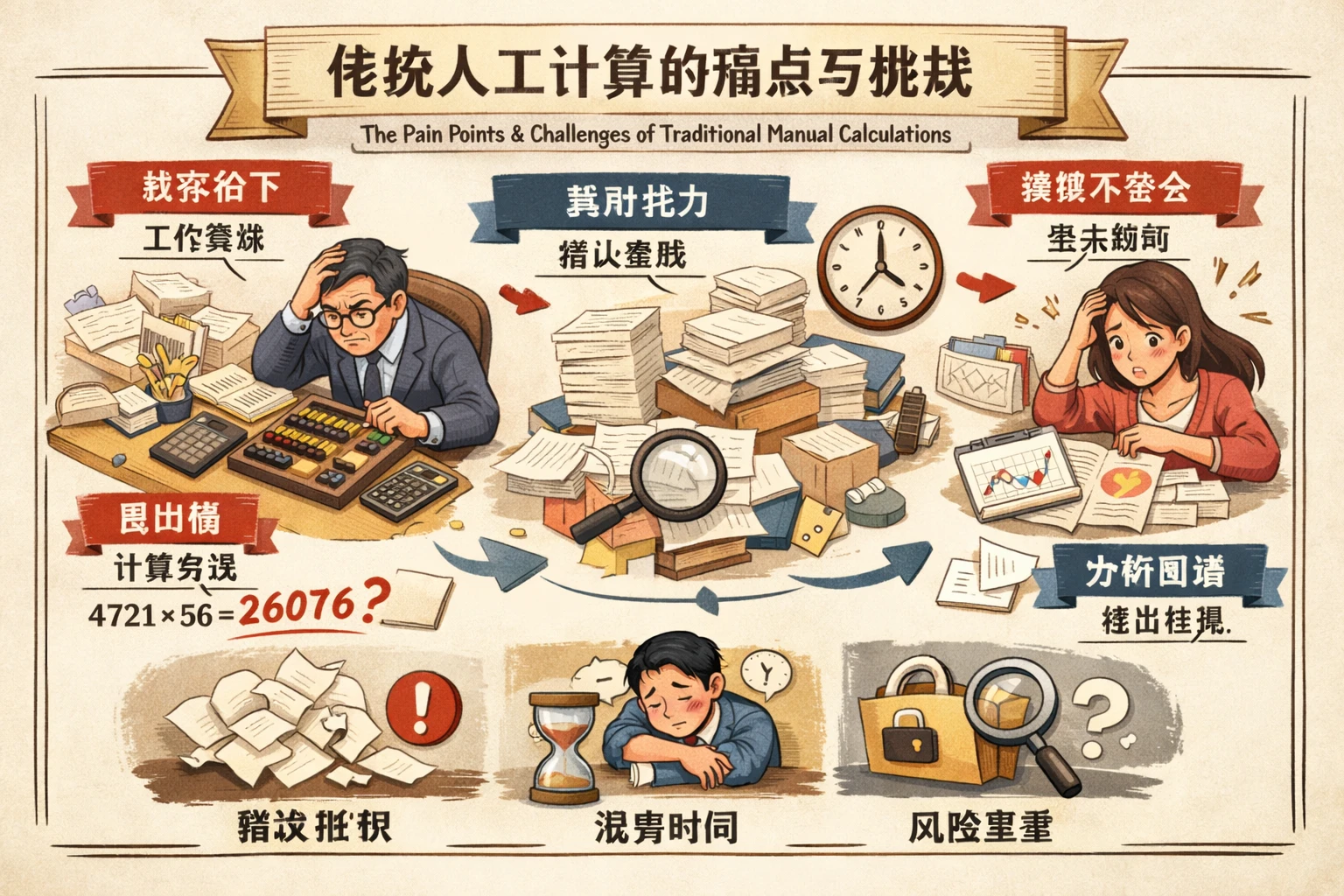 传统人工计算的痛点与挑战