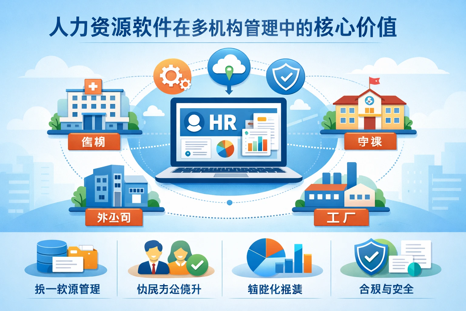 人力资源软件在多机构管理中的核心价值