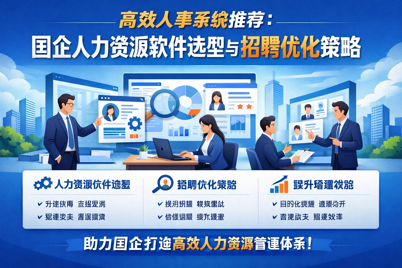 高效人事系统推荐：国企人力资源软件选型与招聘优化策略