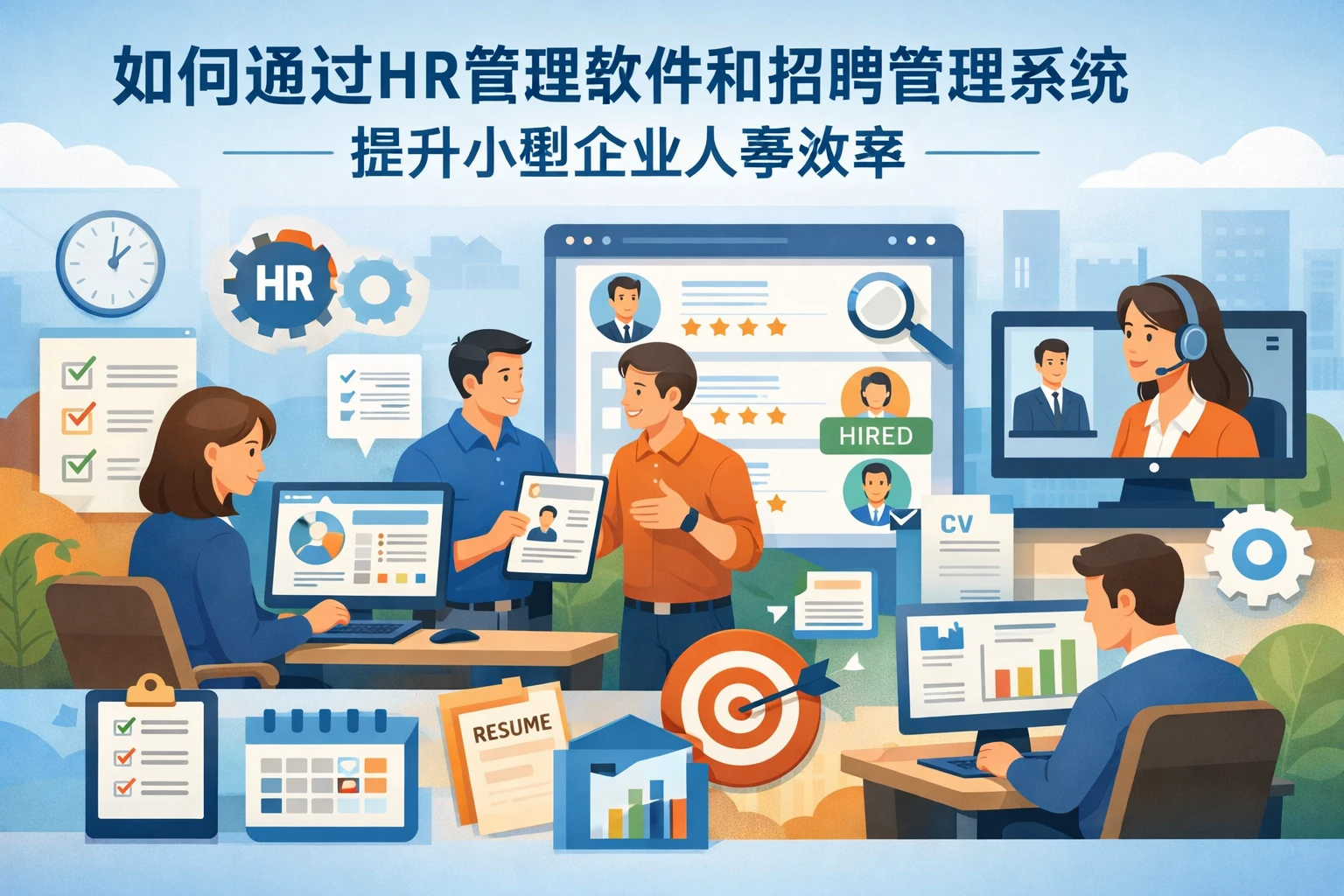如何通过HR管理软件和招聘管理系统提升小型企业人事效率