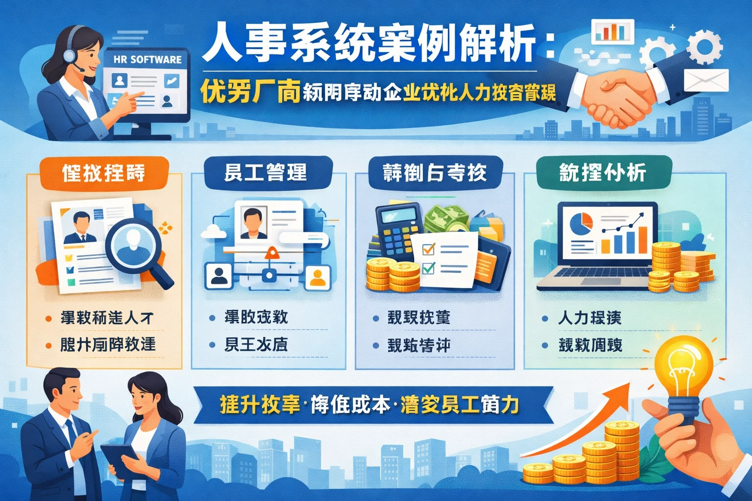 人事系统案例解析:优秀厂商如何帮助企业优化人力资源管理