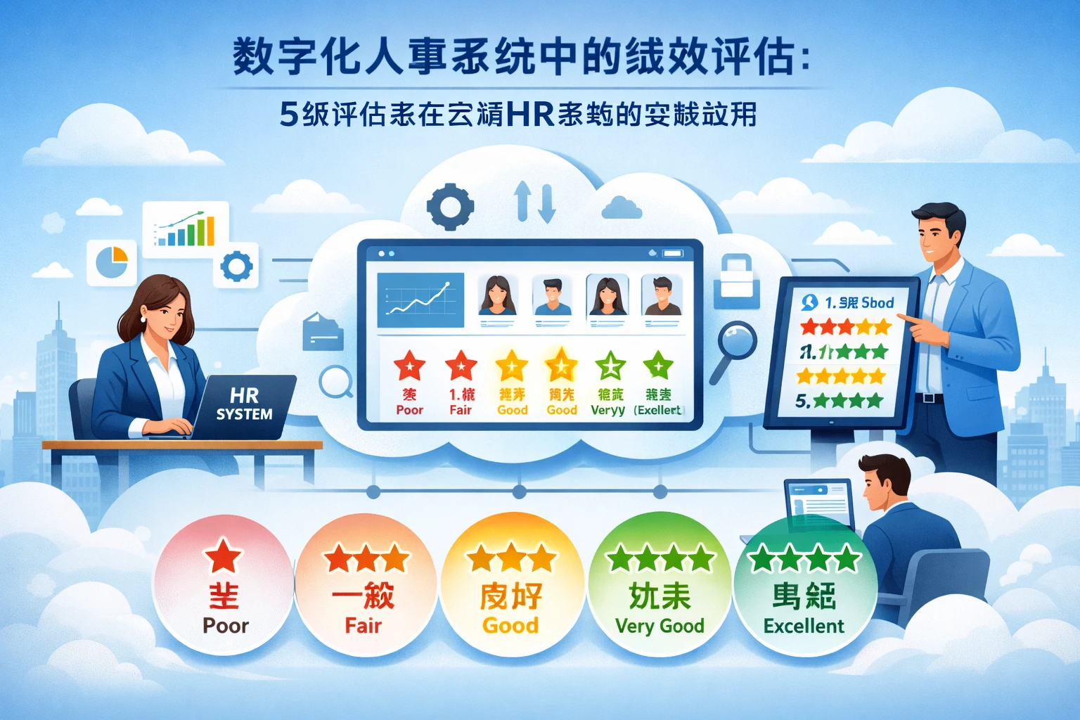 数字化人事系统中的绩效评估:5级评估法在云端HR系统的实践应用