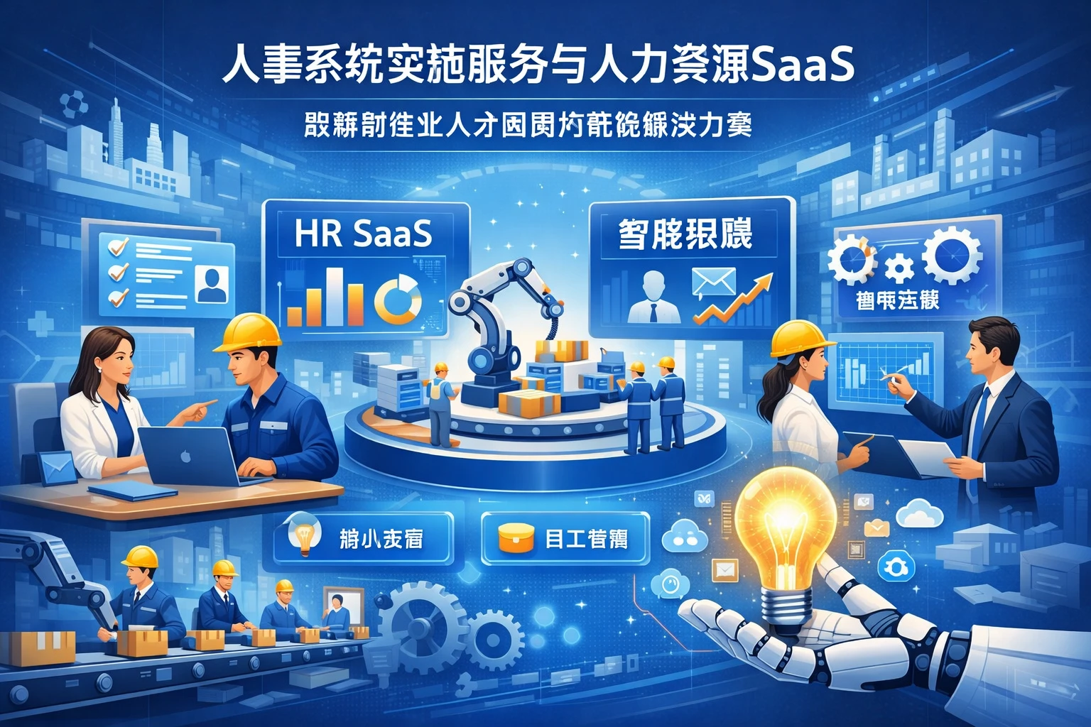 人事系统实施服务与人力资源SaaS：破解制造业人才困局的智能解决方案
