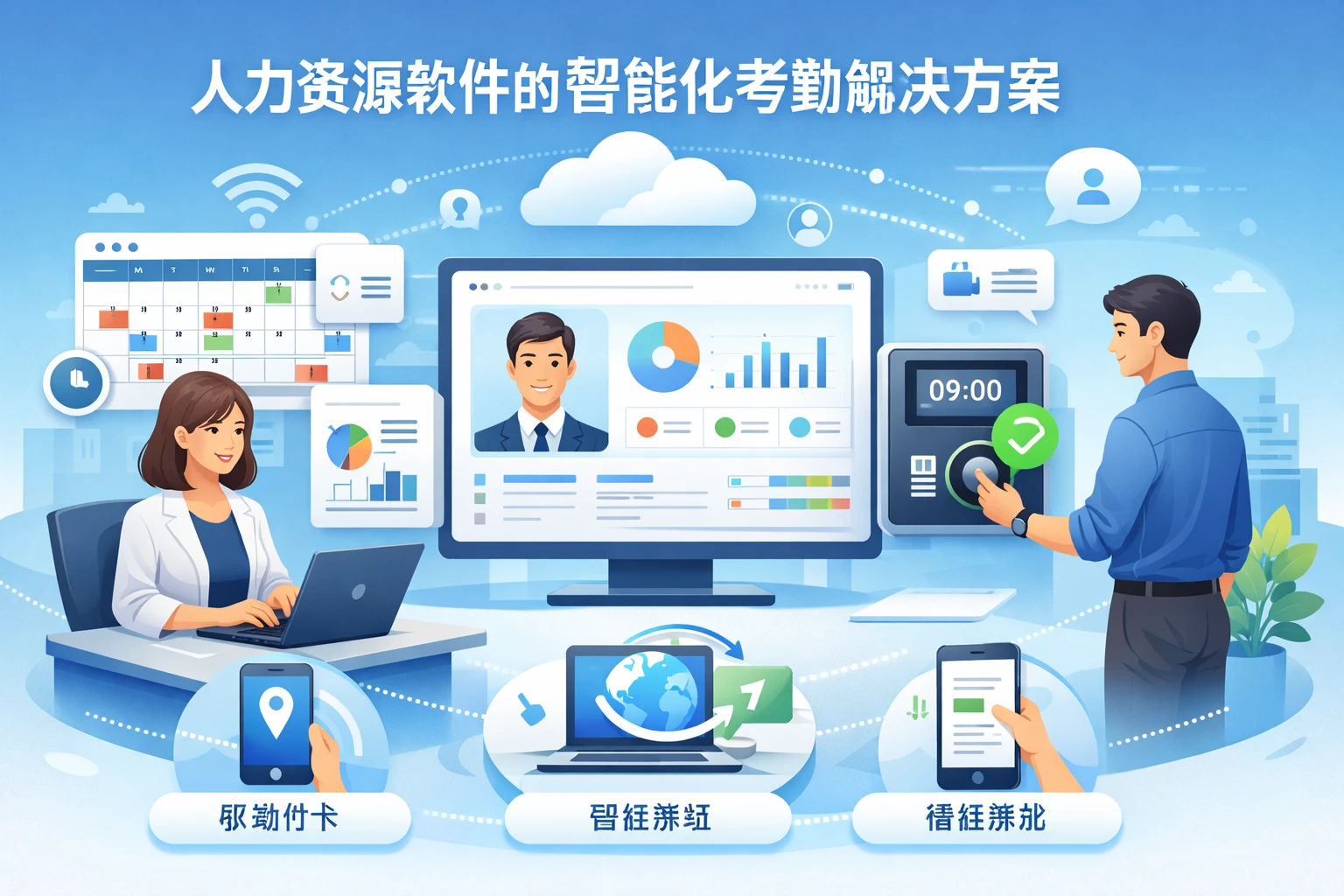 人力资源软件的智能化考勤解决方案