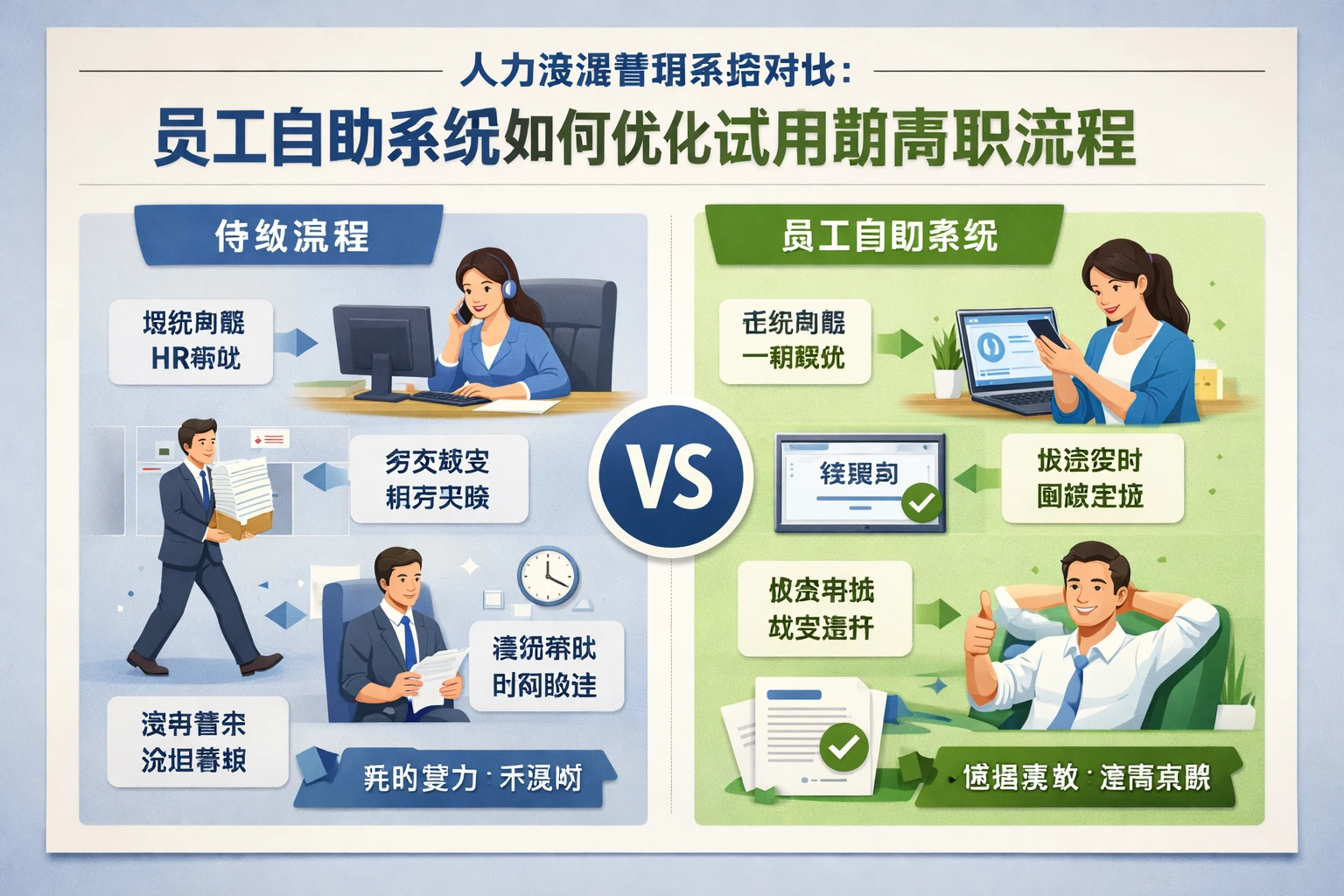 人力资源管理系统对比：员工自助系统如何优化试用期离职流程