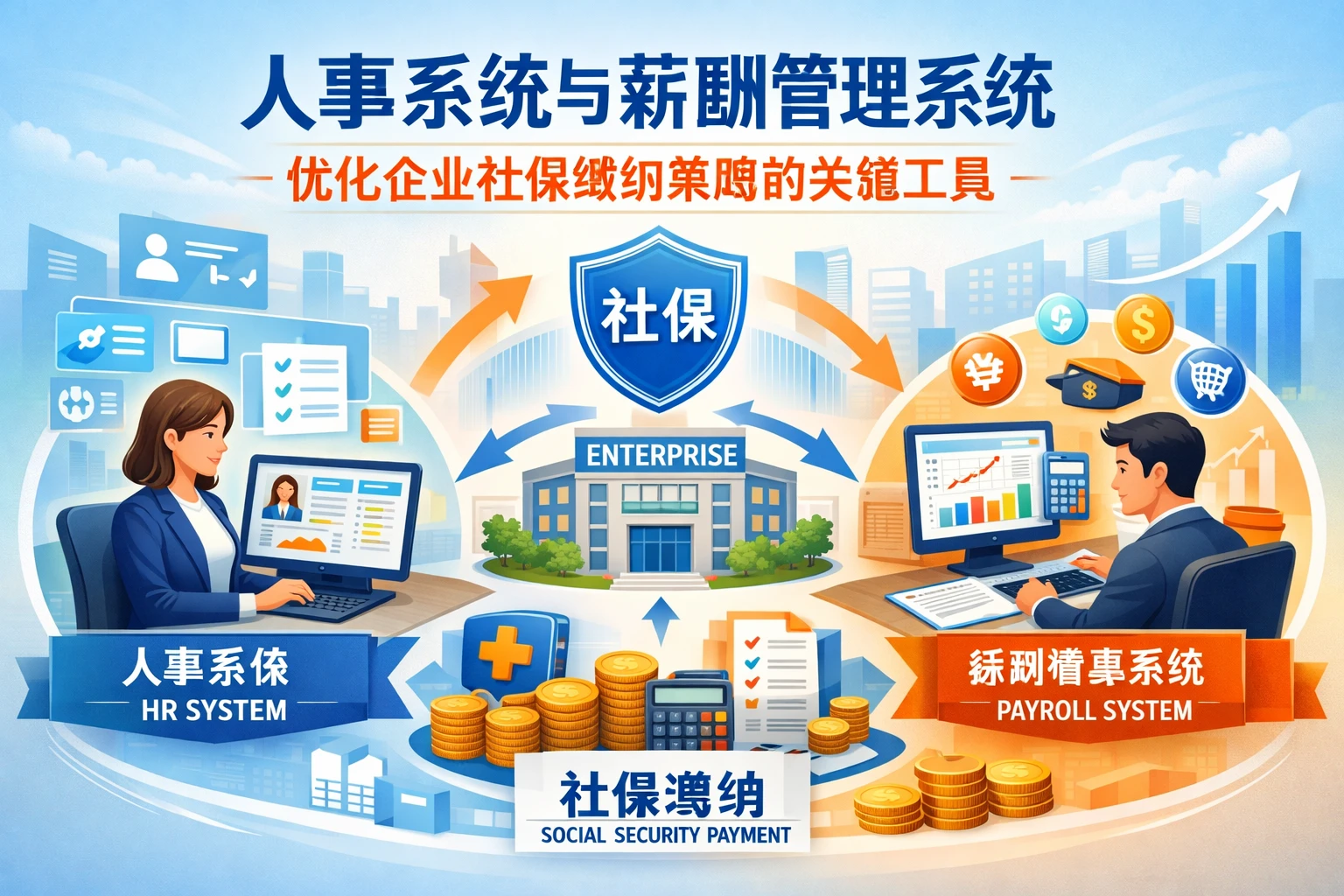 人事系统与薪酬管理系统：优化企业社保缴纳策略的关键工具