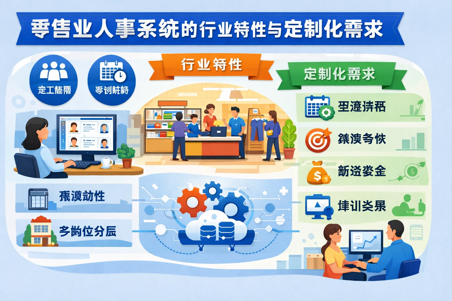 零售业人事系统的行业特性与定制化需求